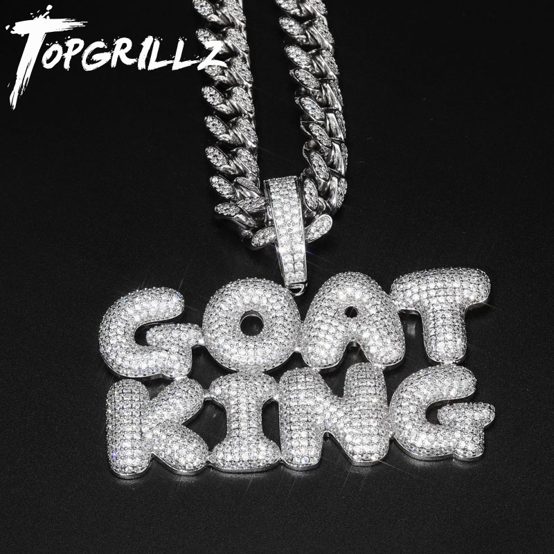 Street Fashion Necklace - TOPGRILLZ With Cuban Chain Custom Name