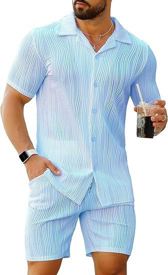 Street Fashion China - Men's 2 Piece Outfits Short Sleeve