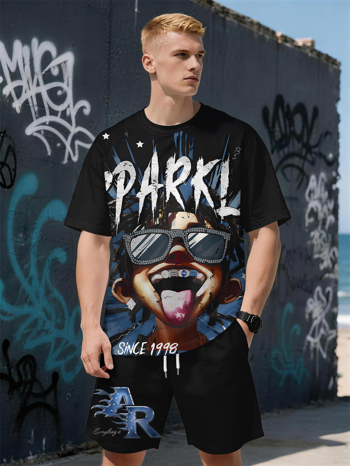 Street Fashion China - 2026 Summer New Men's Short-Sleeved Set