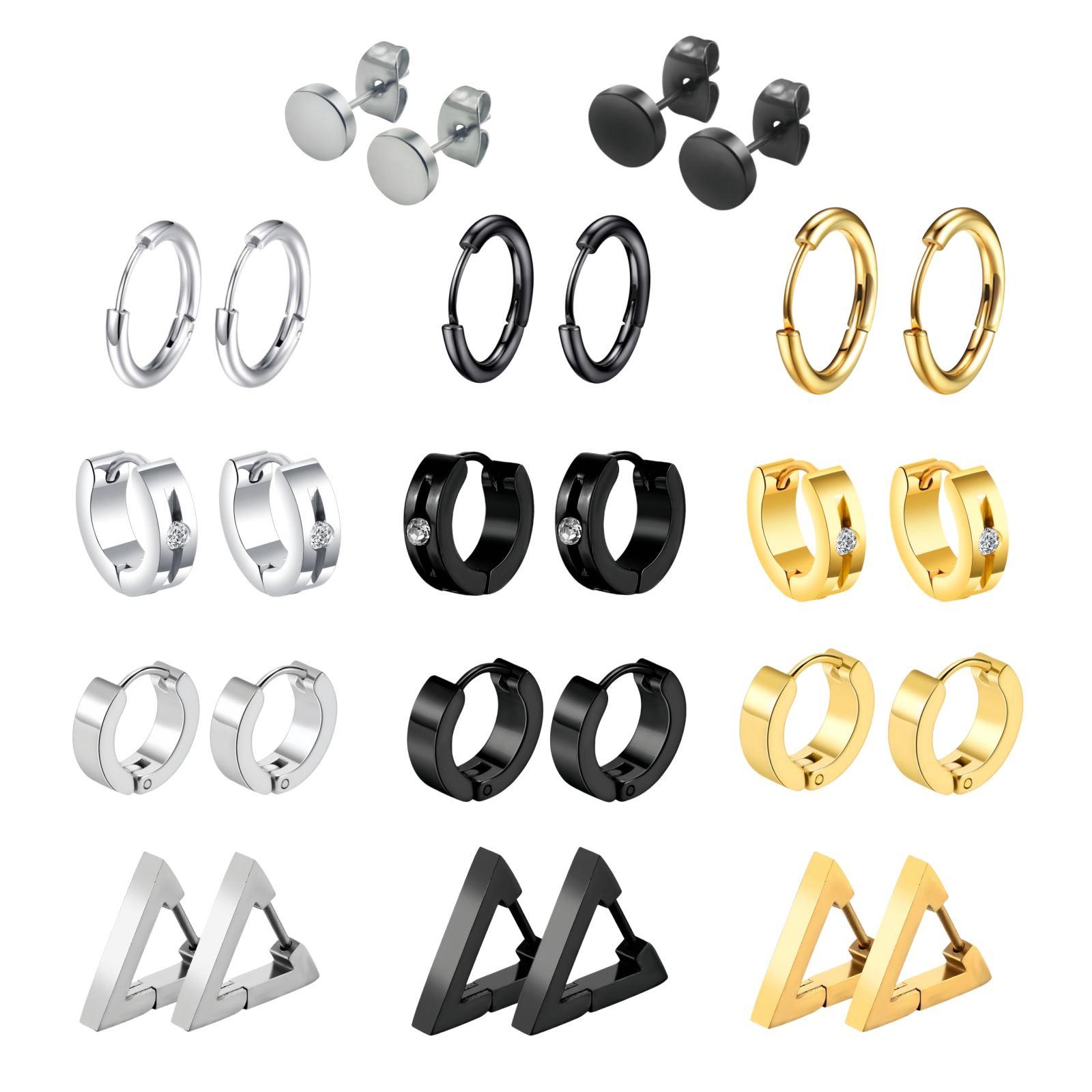 Street Fashion Trend 2025 - 1 Pair Punk Statement Hip Pop
