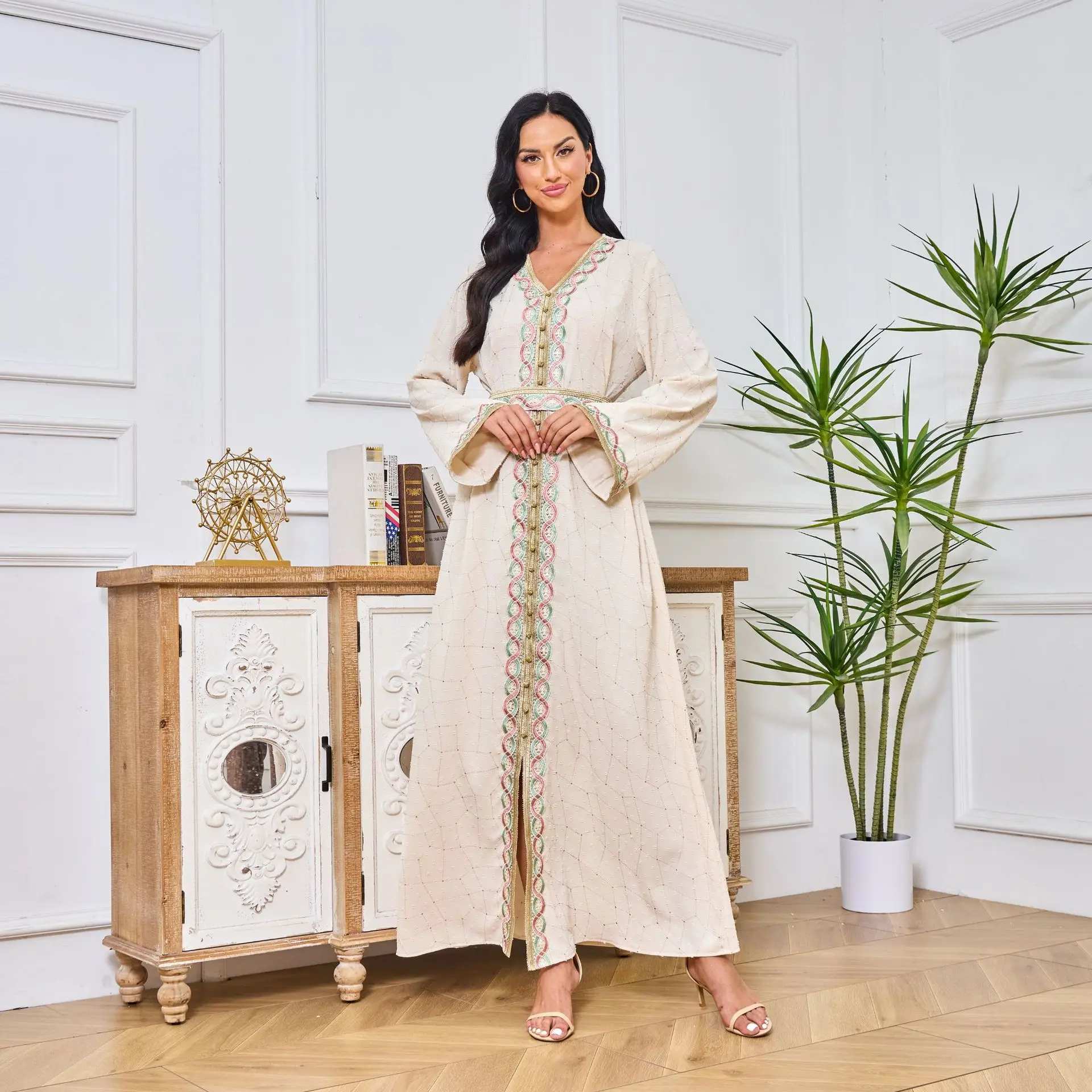 Street Fashion Dubai - 2025 Dubai Moroccan Muslim Women's Robe,