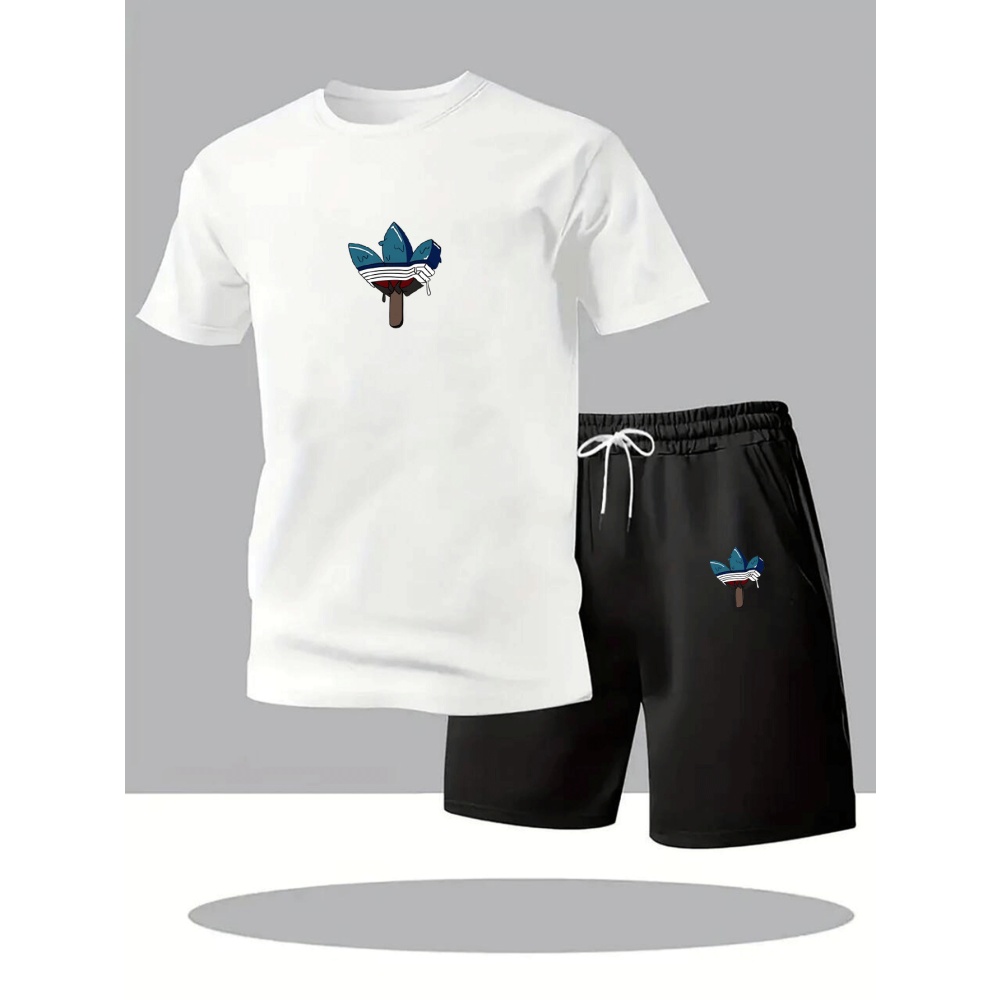Fashion Streetwear - Summer Men's Sets Fashion Tracksuit Men