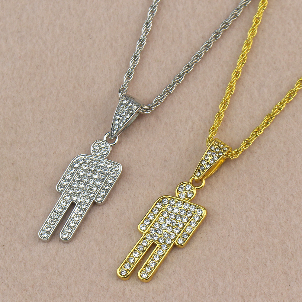 Street Fashion Necklace - Hip Hop Necklace Stainless Steel Skew