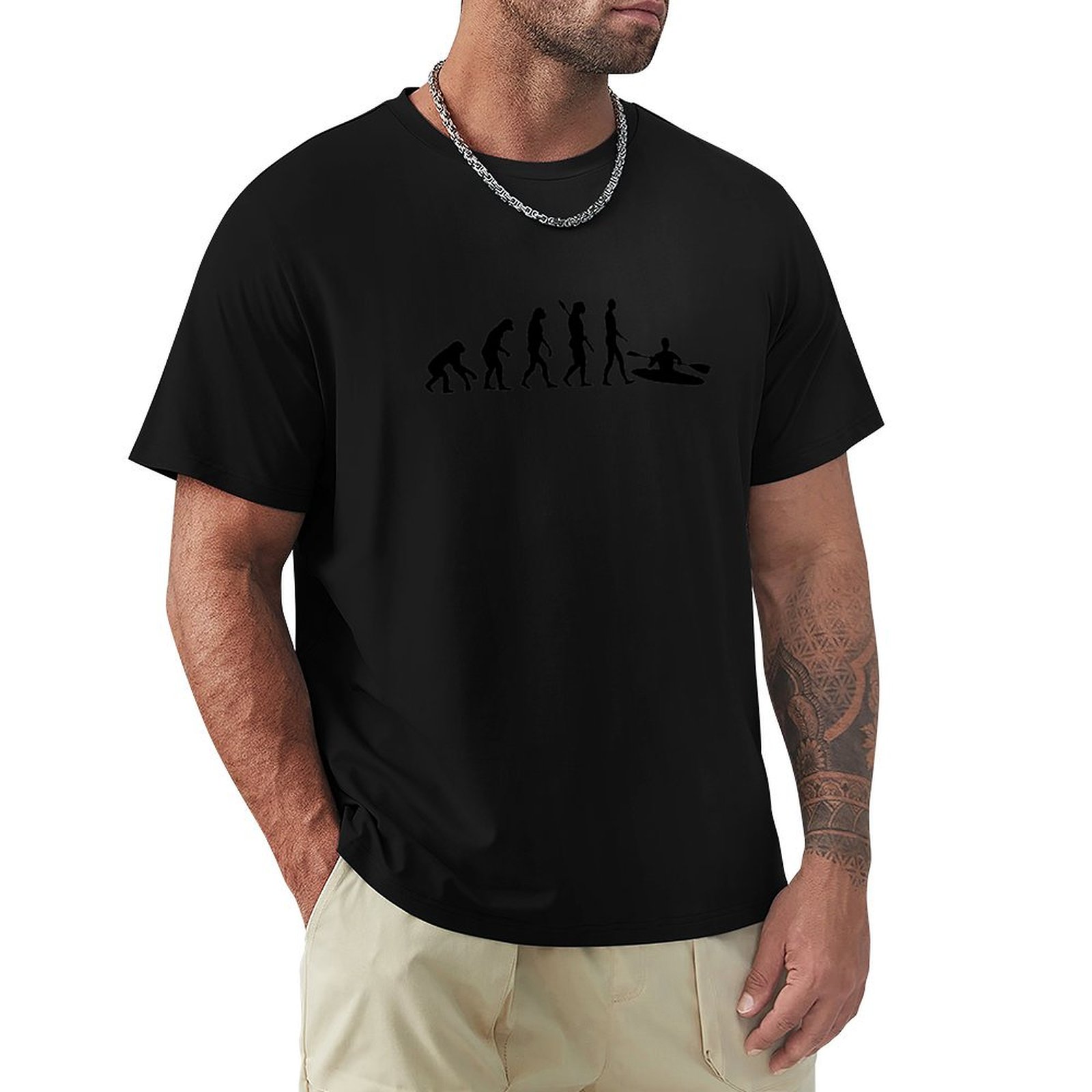 Street Fashion Evolution - Evolution Kayak T-Shirt Street Fashion Casual