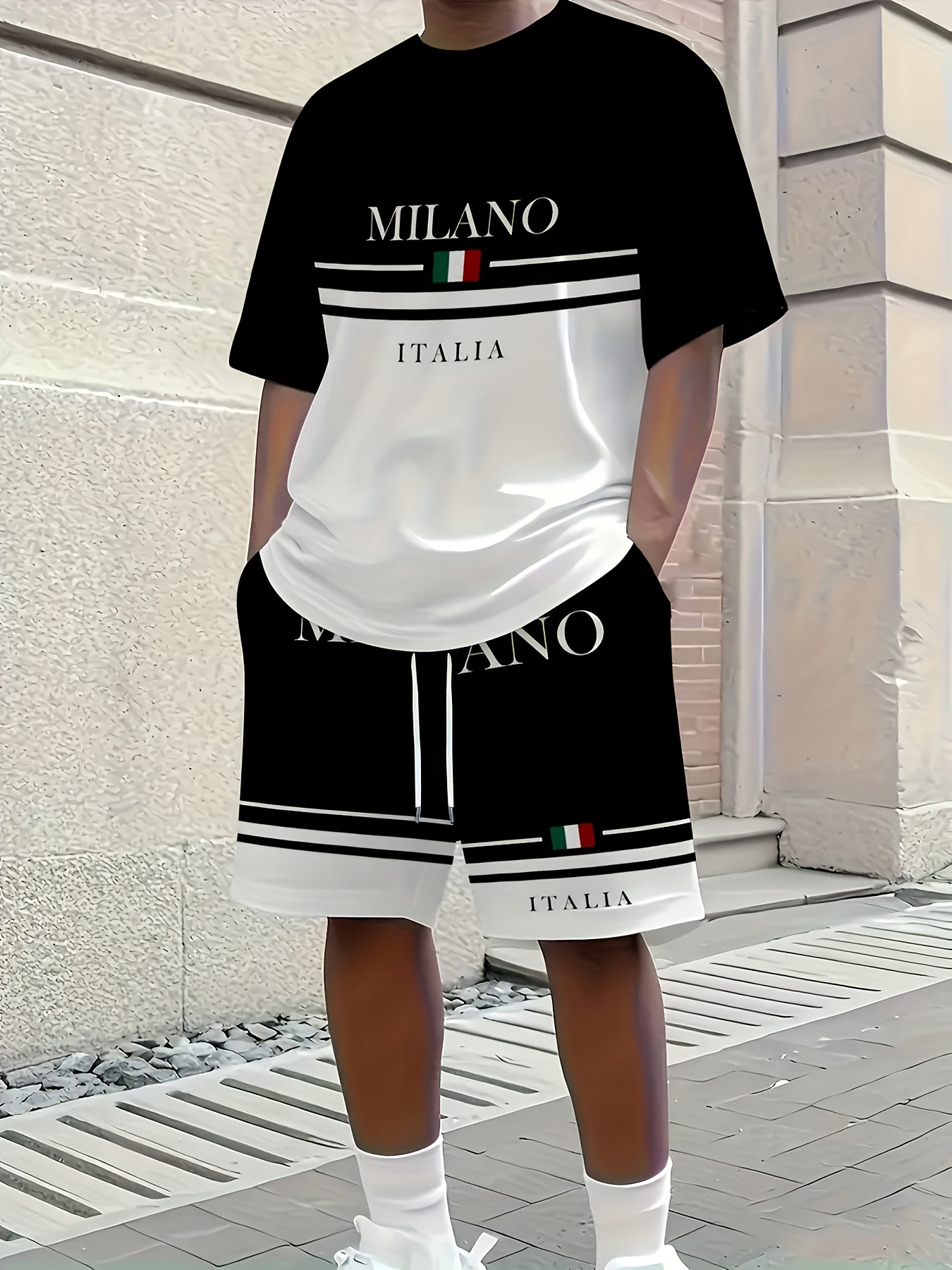 Street Fashion Brands - 2026 Summer New Men's Short-Sleeved Set