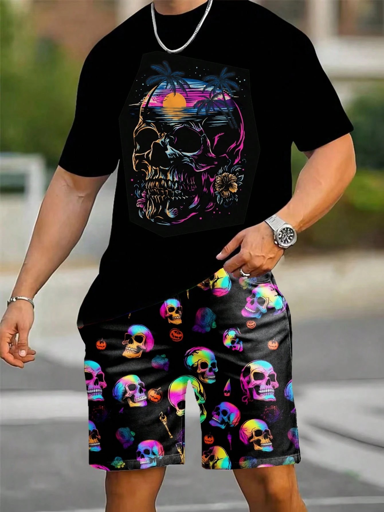 Street Fashion China - 2026 Summer New Men's Short-Sleeved Shorts