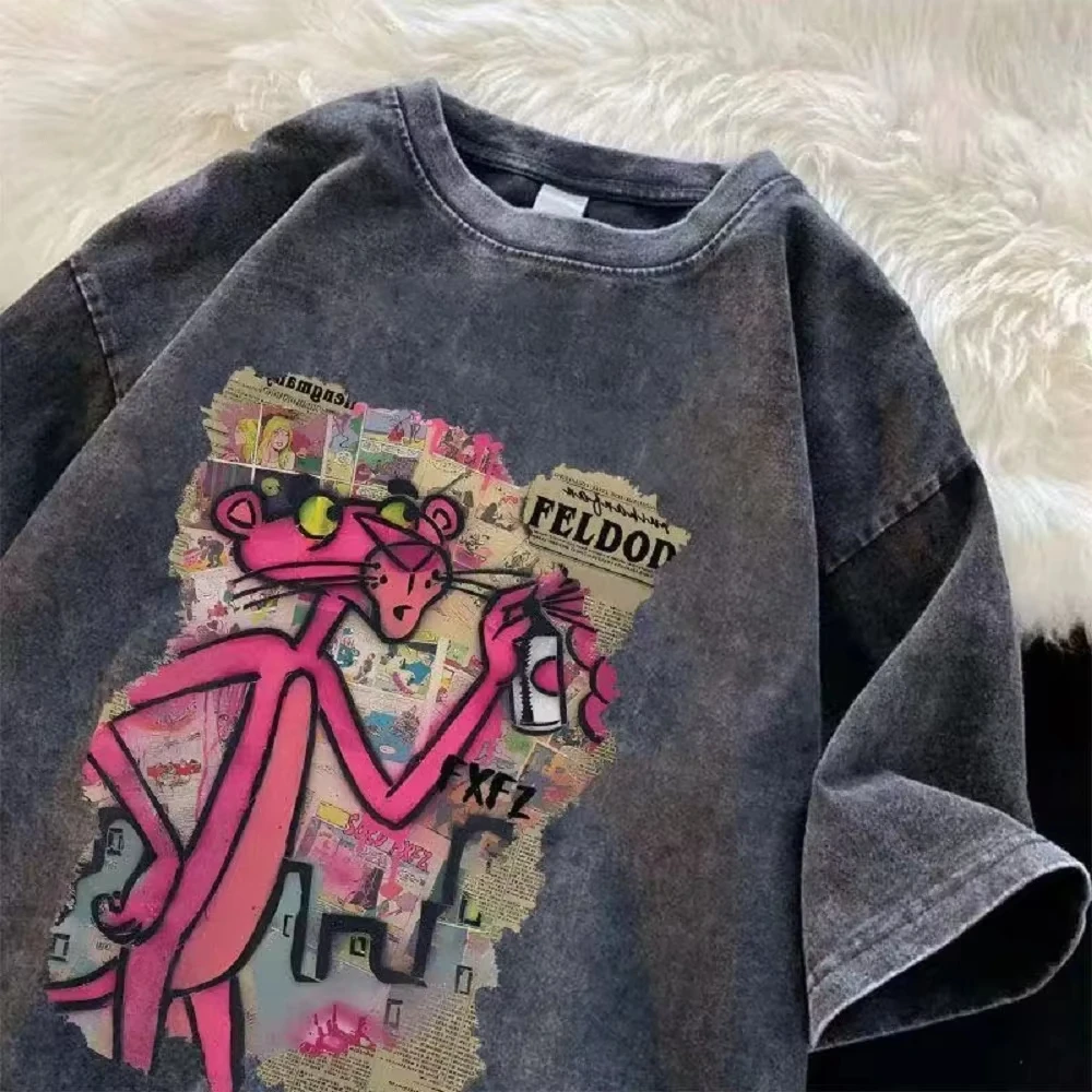 2025 Water-wash vintage t-shir - Street Fashion Trend 2025 incelemesi ve fiyatı