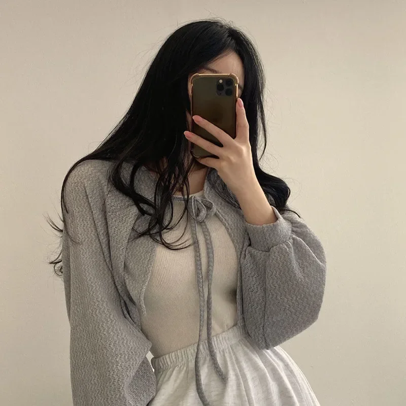 Summer Women Knitted Cardigan  - Korean Street Fashion Female incelemesi ve fiyatı