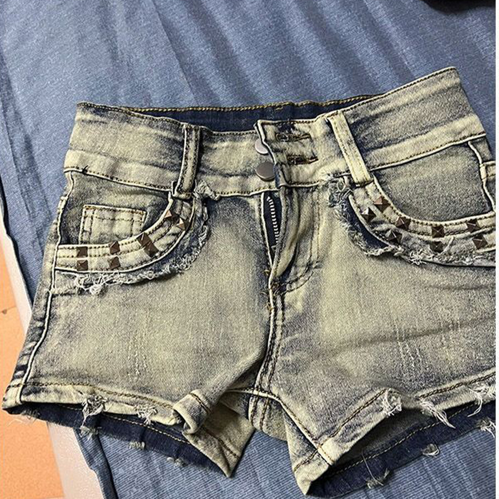 Retroy2K American Rivet Shorts - Street Fashion Girls incelemesi ve fiyatı