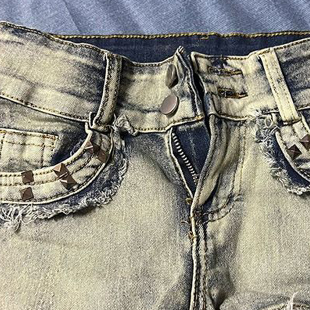 Retroy2K American Rivet Shorts - Street Fashion Girls incelemesi ve fiyatı