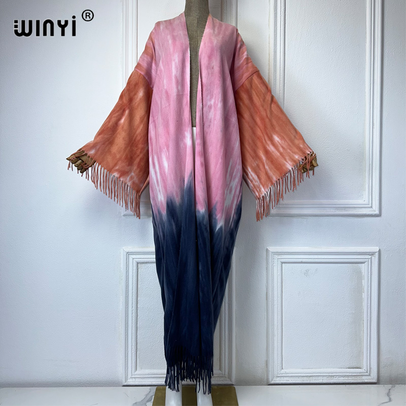 WINYI Tie-dyed winter tassel c - Street Fashion Dubai incelemesi ve fiyatı
