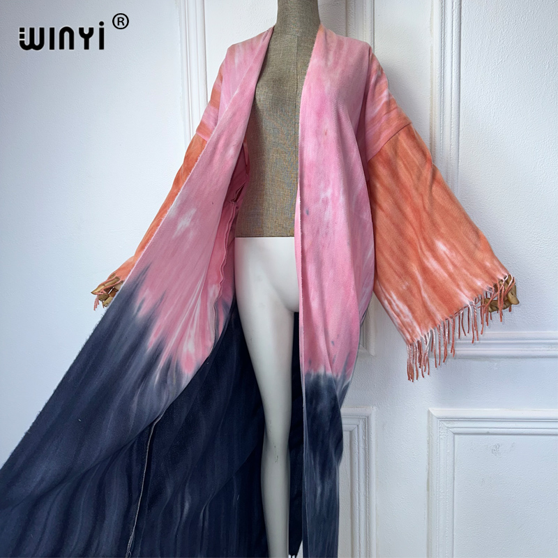 WINYI Tie-dyed winter tassel c - Street Fashion Dubai incelemesi ve fiyatı