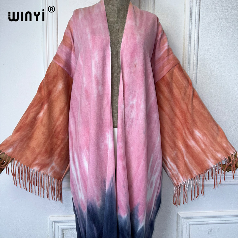 WINYI Tie-dyed winter tassel c - Street Fashion Dubai incelemesi ve fiyatı