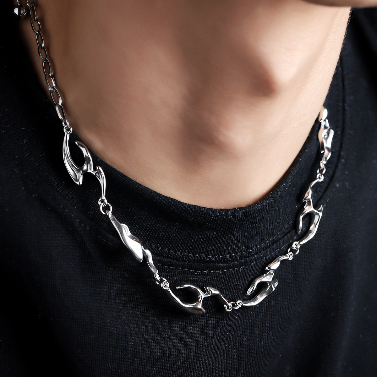 Irregular Shaped Metal Necklac - Street Fashion Trend 2025 incelemesi ve fiyatı