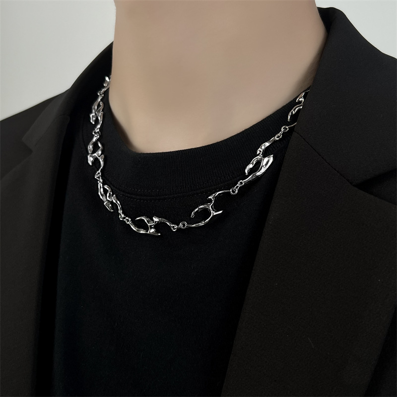 Irregular Shaped Metal Necklac - Street Fashion Trend 2025 incelemesi ve fiyatı