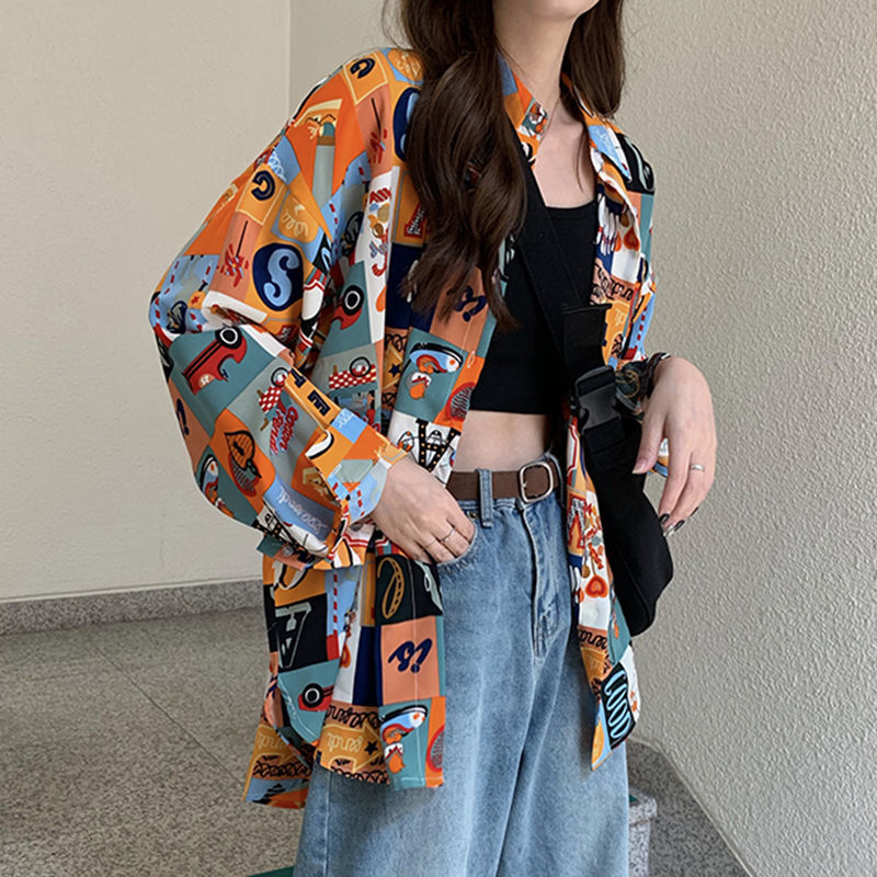 Shirts Women Spring Printed Th - Korean Street Fashion Female incelemesi ve fiyatı