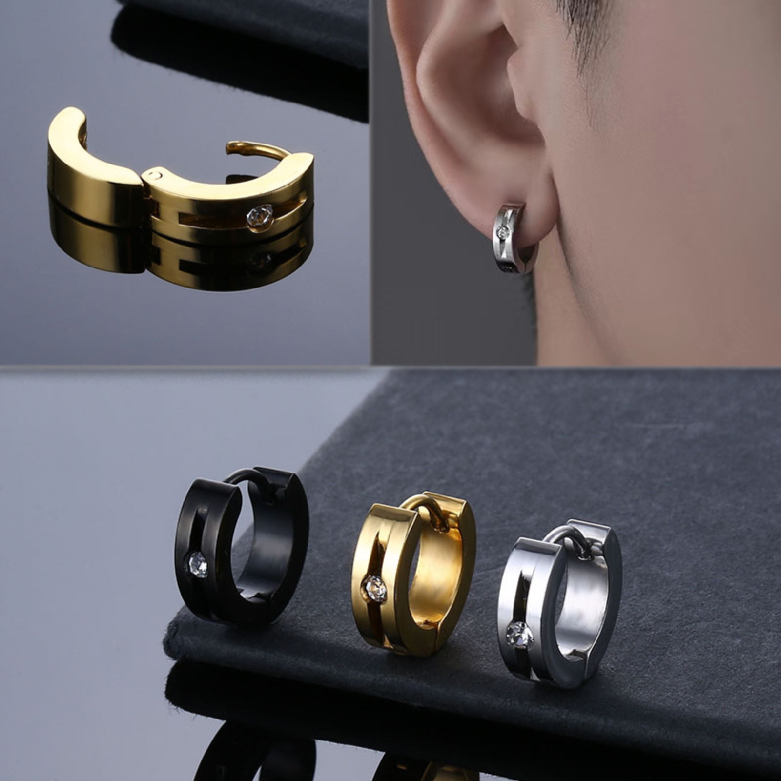 1 Pair Punk Statement Hip Pop  - Street Fashion Trend 2025 incelemesi ve fiyatı