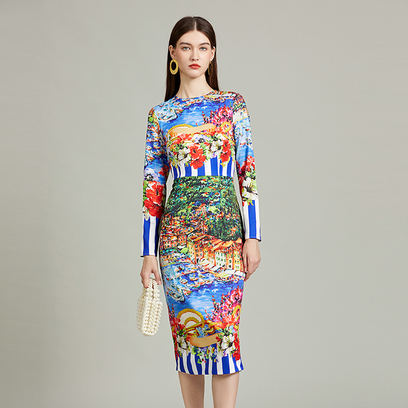Runway Fashion Striped Landsca - Street Fashion Runway incelemesi ve fiyatı