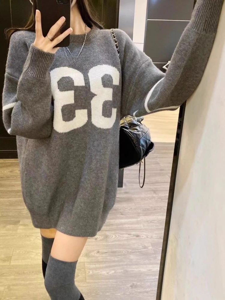 Y2K Vintage Knitted Sweater Wo - Fashion Streetwear incelemesi ve fiyatı