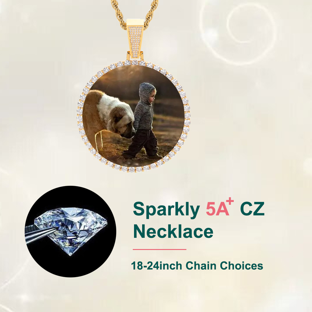 Custom Made Big Photo Medallio - Street Fashion Necklace incelemesi ve fiyatı