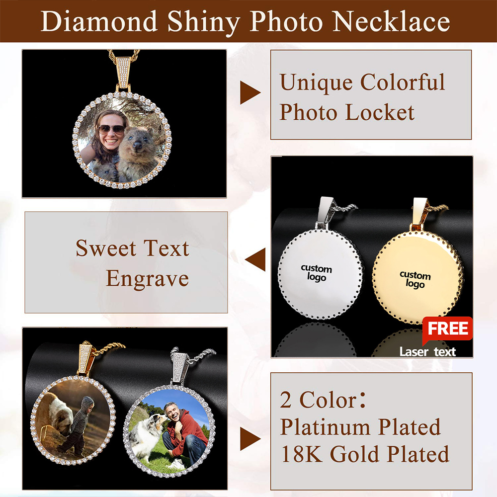 Custom Made Big Photo Medallio - Street Fashion Necklace incelemesi ve fiyatı