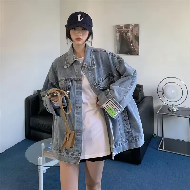 2025 New Fashion Denim Jacket  - Korean Street Fashion Female incelemesi ve fiyatı