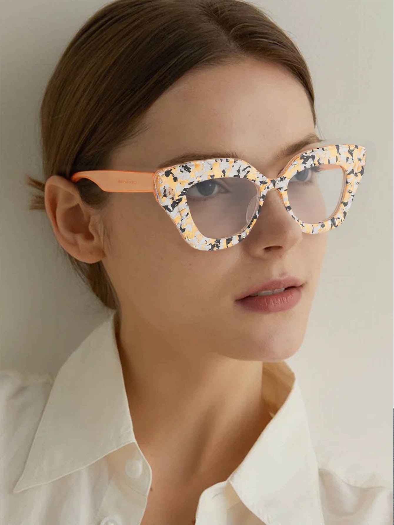 Large Frame Cat-Eye Floral Gla - Street Fashion Runway incelemesi ve fiyatı