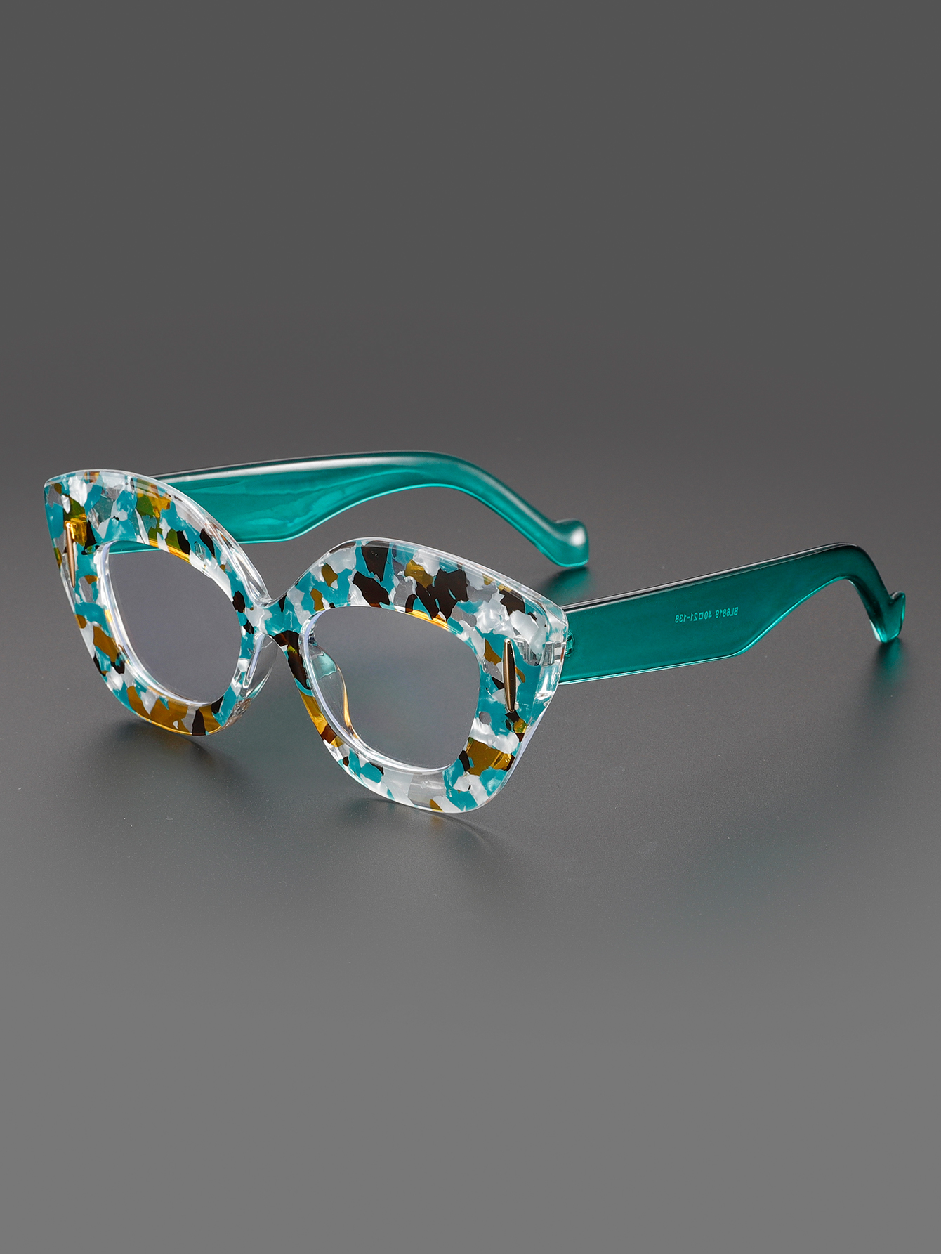Large Frame Cat-Eye Floral Gla - Street Fashion Runway incelemesi ve fiyatı