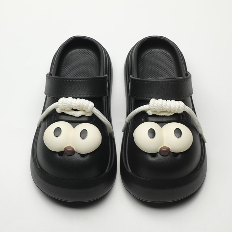 Cute DIY Big Eyes Fashion Clog - Street Fashion Girls incelemesi ve fiyatı