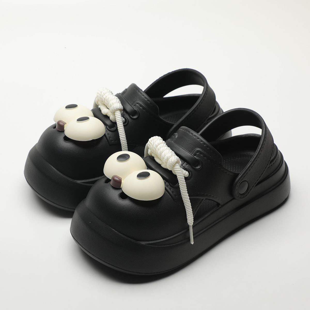 Cute DIY Big Eyes Fashion Clog - Street Fashion Girls incelemesi ve fiyatı