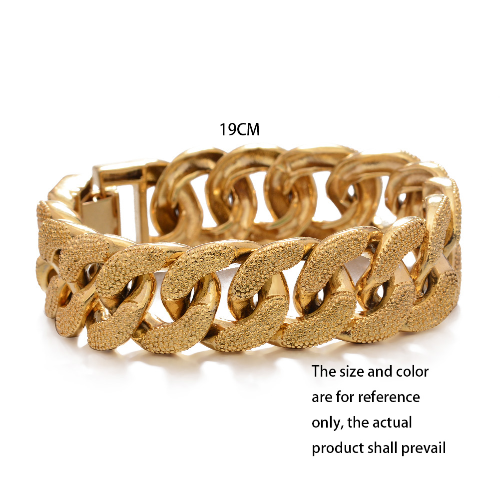 18k Dubai Gold Color  Bracelet - Street Fashion Dubai incelemesi ve fiyatı