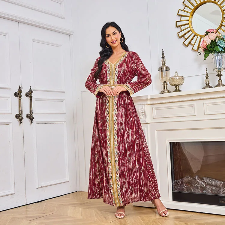 Muslim Women's Hot Gold Bead T - Street Fashion Dubai incelemesi ve fiyatı