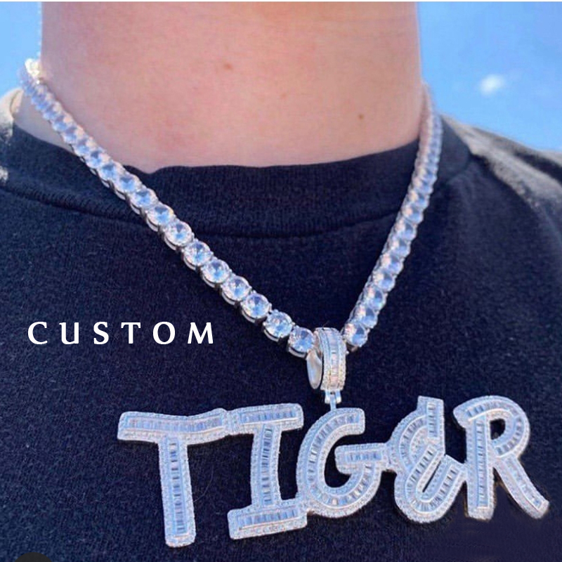 Custom Name Words Baguette Let - Street Fashion Necklace incelemesi ve fiyatı