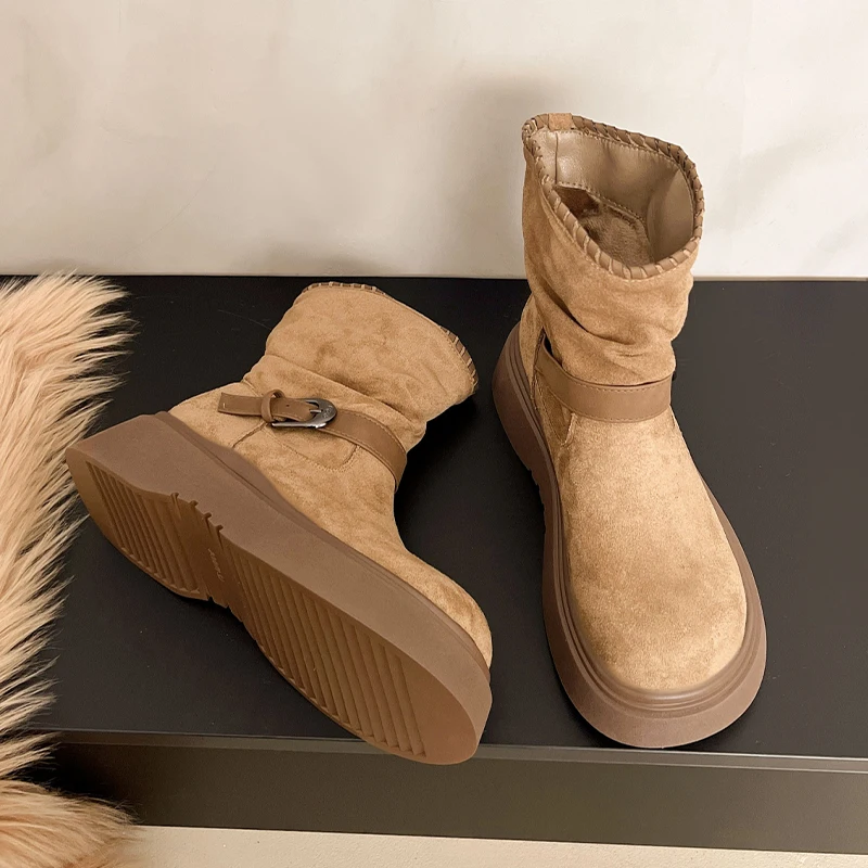 Flats Ankle Boots for Women Pl - Street Fashion Trend 2025 incelemesi ve fiyatı