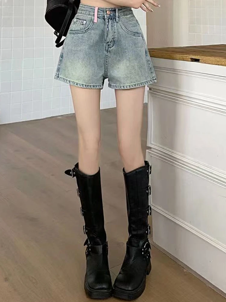 Girls Korean High Waist Denim  - Korean Street Fashion Female incelemesi ve fiyatı