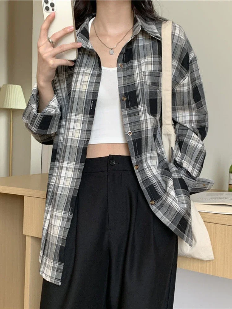 Casual Long Sleeves Autumn Blo - Korean Street Fashion Female incelemesi ve fiyatı