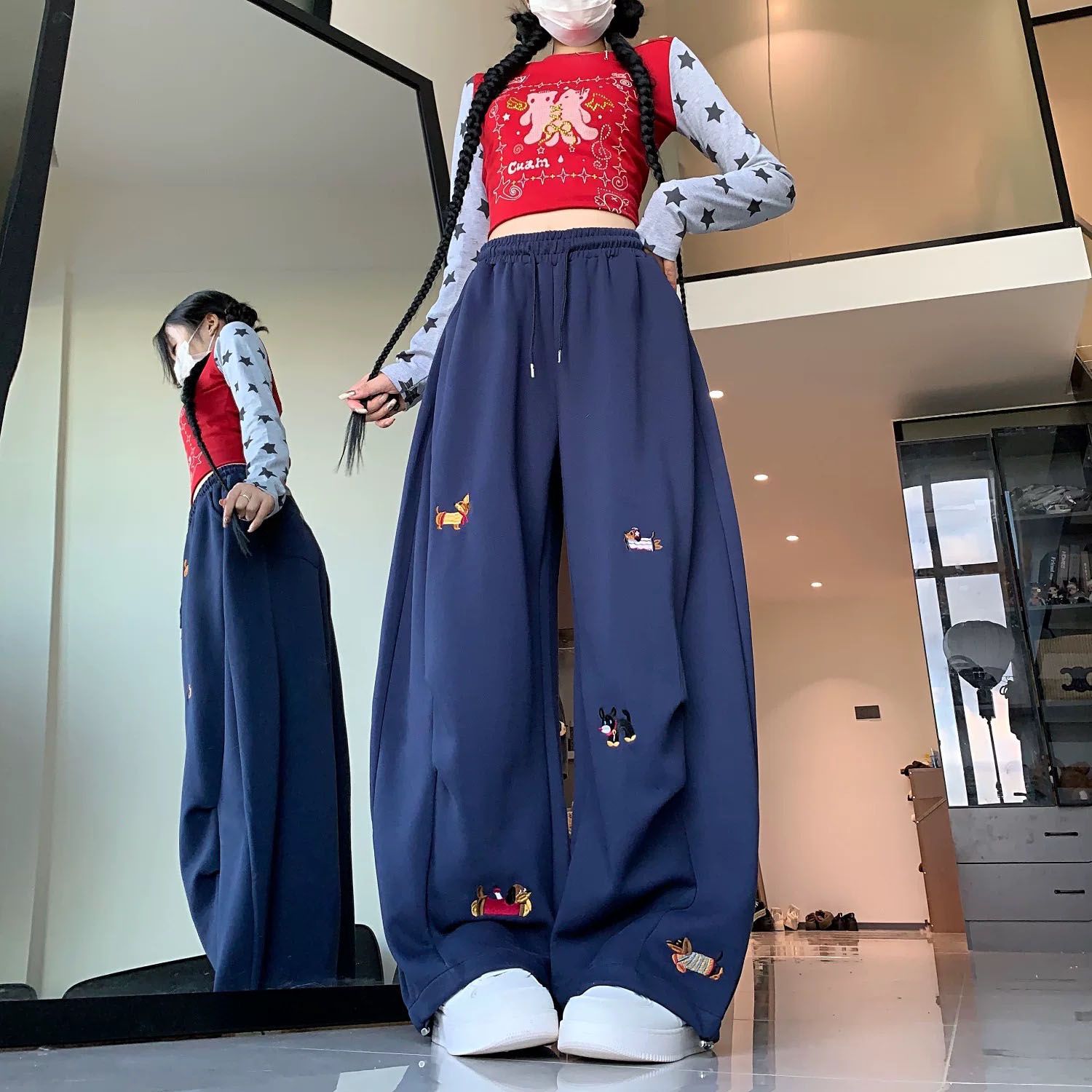Street Fashion American Sausag - Korean Street Fashion Female incelemesi ve fiyatı