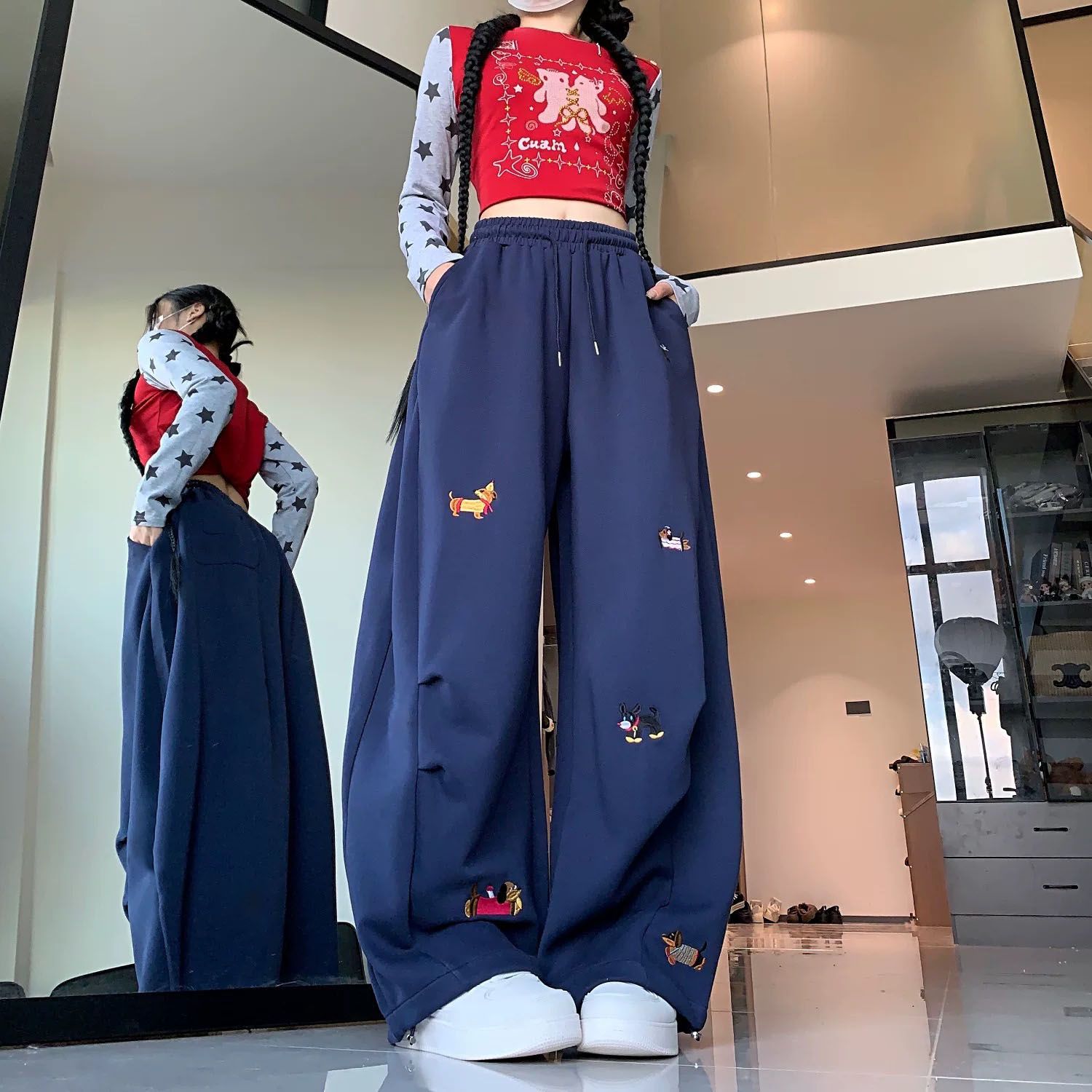 Street Fashion American Sausag - Korean Street Fashion Female incelemesi ve fiyatı
