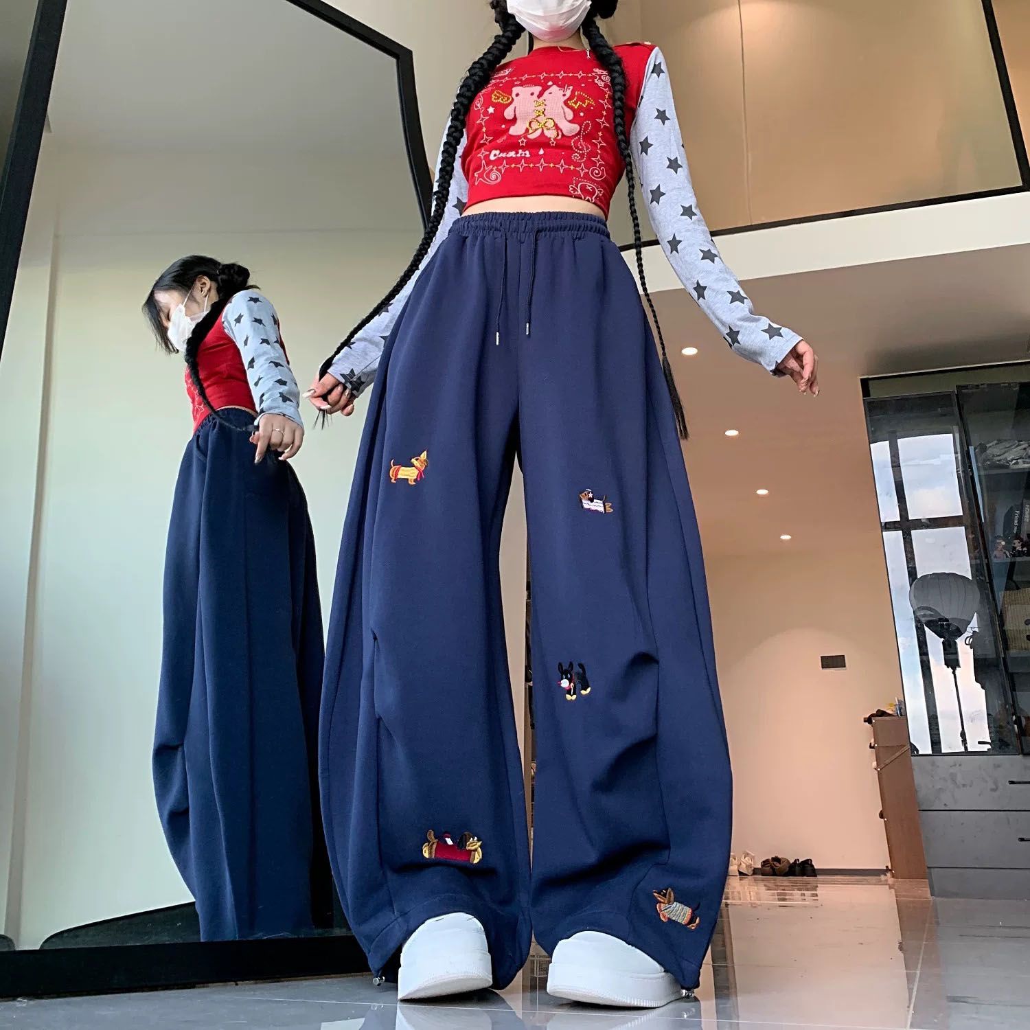 Street Fashion American Sausag - Korean Street Fashion Female incelemesi ve fiyatı