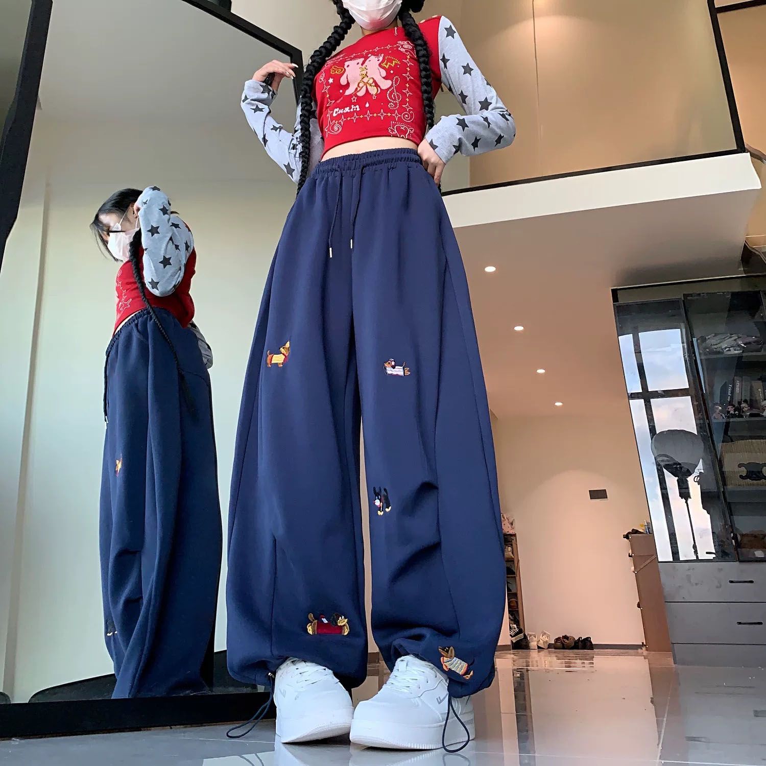 Street Fashion American Sausag - Korean Street Fashion Female incelemesi ve fiyatı