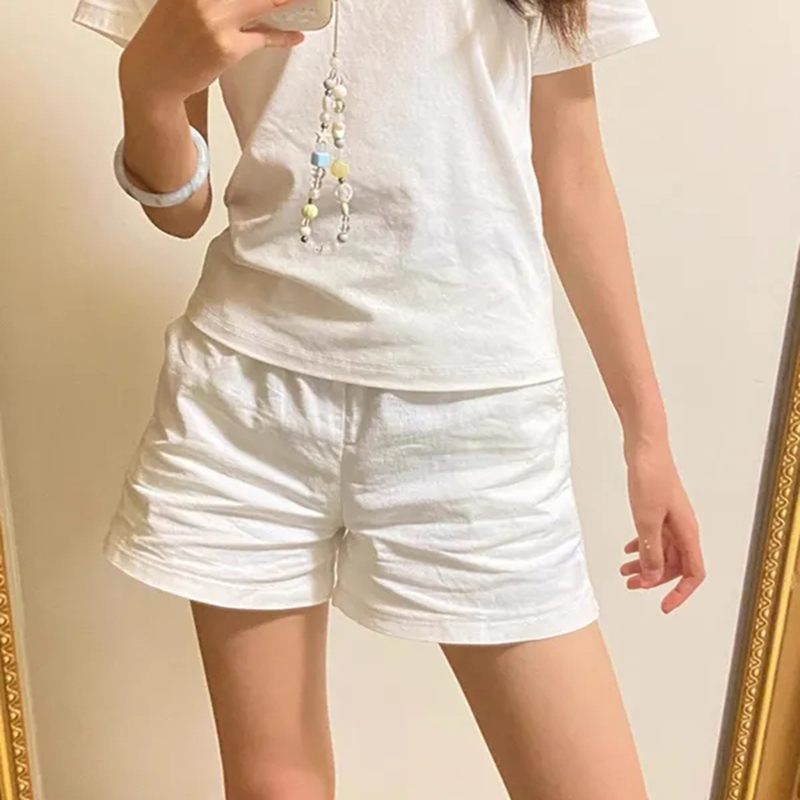 High Waist Cotton Shorts Women - Korean Street Fashion Female incelemesi ve fiyatı