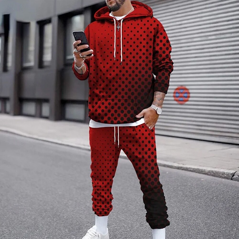 Funny 3D Polka Dot Print Men's - Street Fashion China incelemesi ve fiyatı