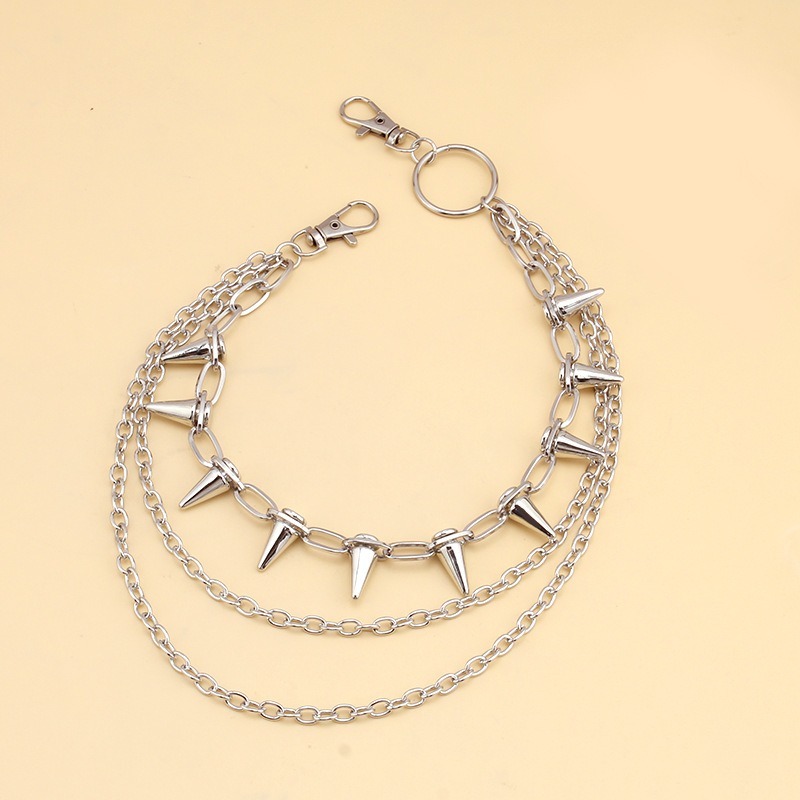 Hip Hop Punk Rock Metal Pants  - Street Fashion Necklace incelemesi ve fiyatı