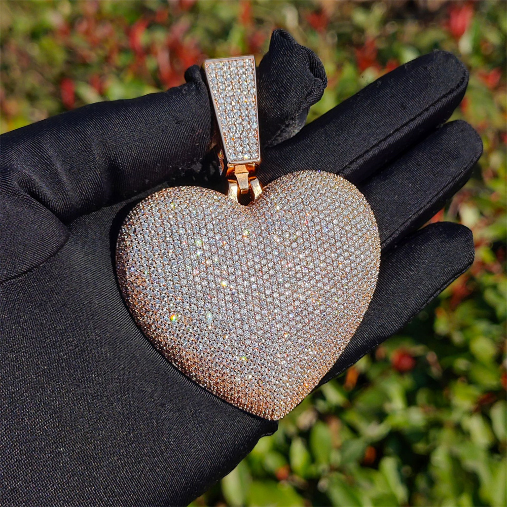 Anztilam BIG HEART Iced Out Pe - Street Fashion Necklace incelemesi ve fiyatı