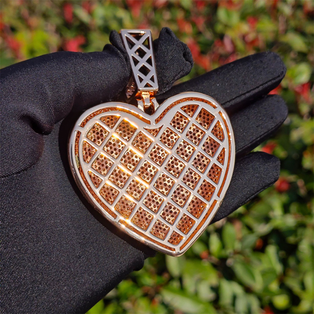 Anztilam BIG HEART Iced Out Pe - Street Fashion Necklace incelemesi ve fiyatı