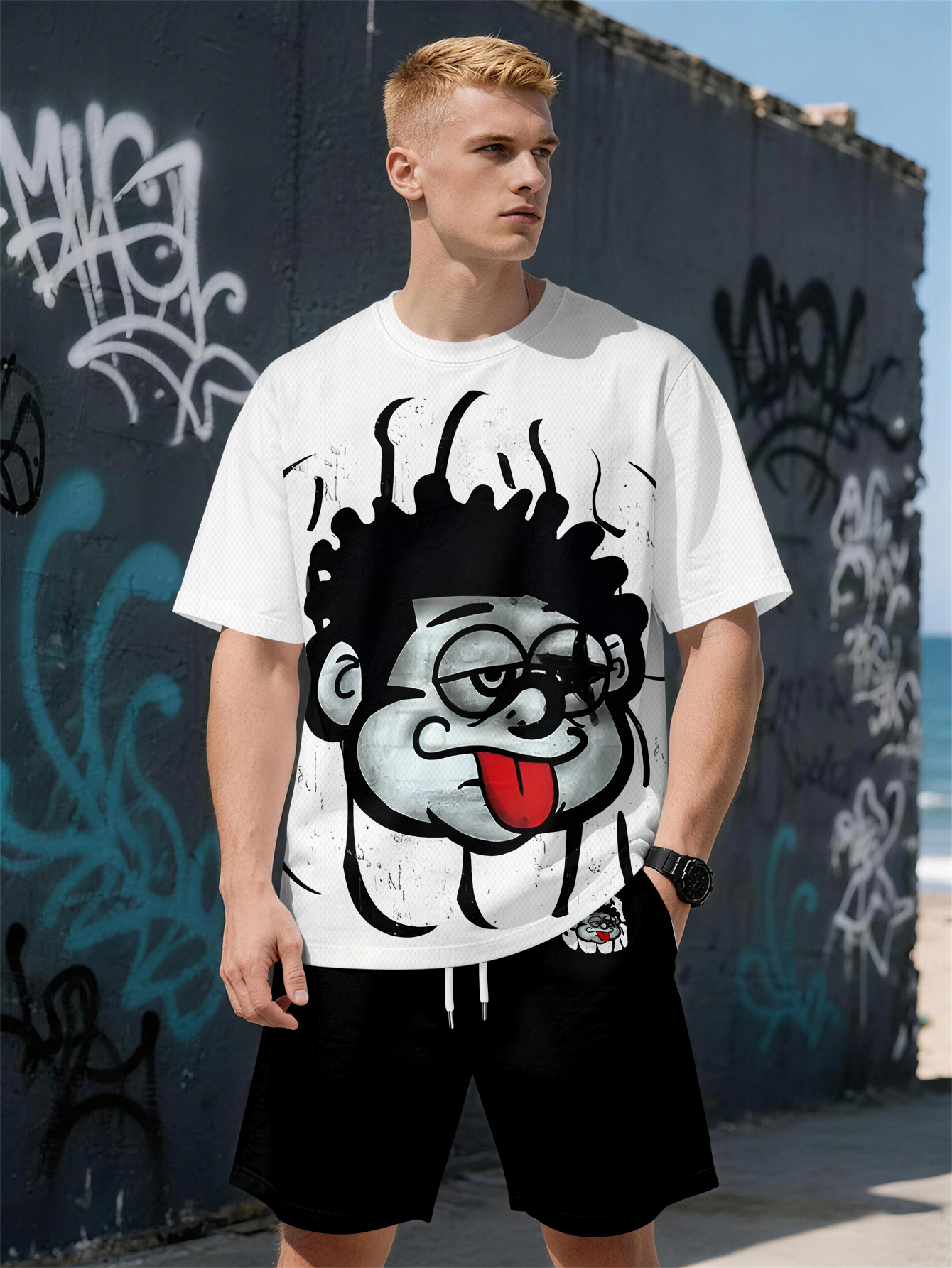 2026 Summer New Men's Short-Sl - Street Fashion Brands incelemesi ve fiyatı