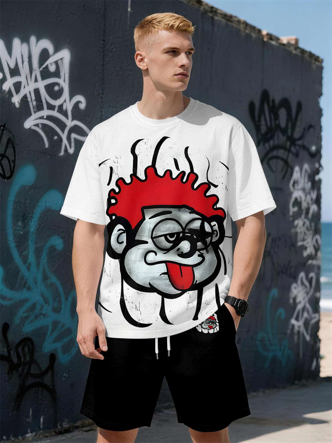 2026 Summer New Men's Short-Sl - Street Fashion Brands incelemesi ve fiyatı