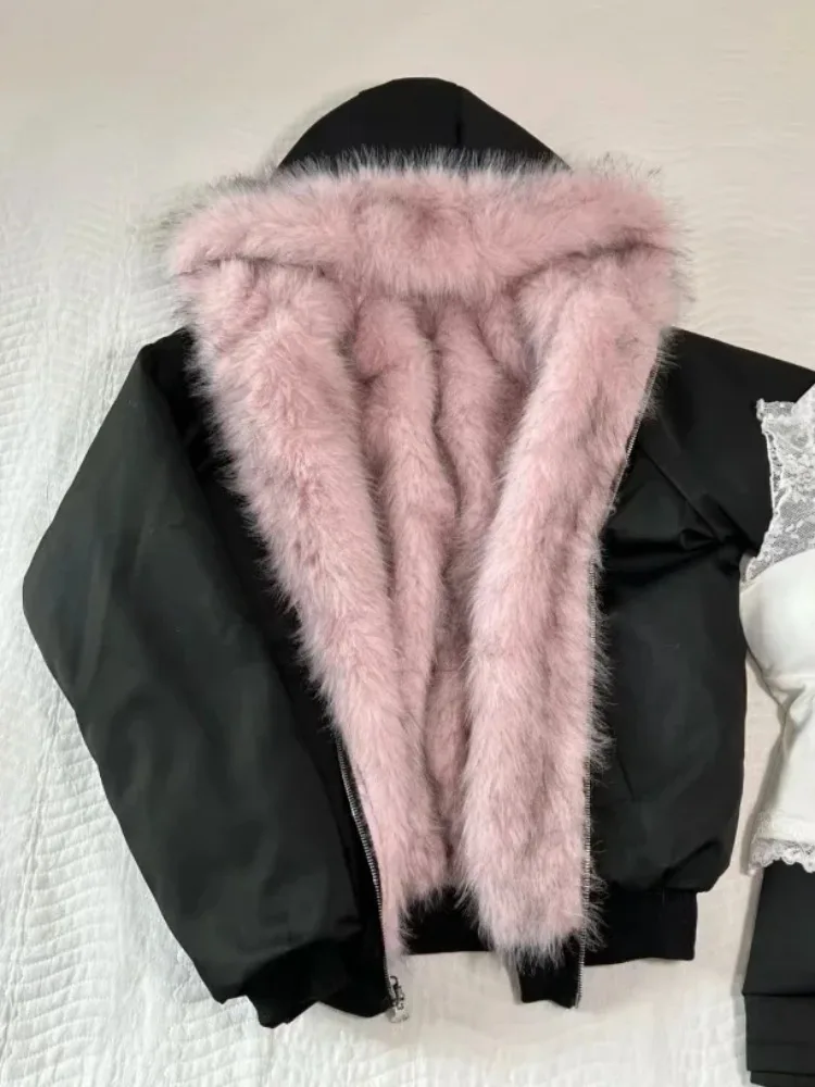 American Vintage Women's Fur P - Korean Street Fashion Female incelemesi ve fiyatı