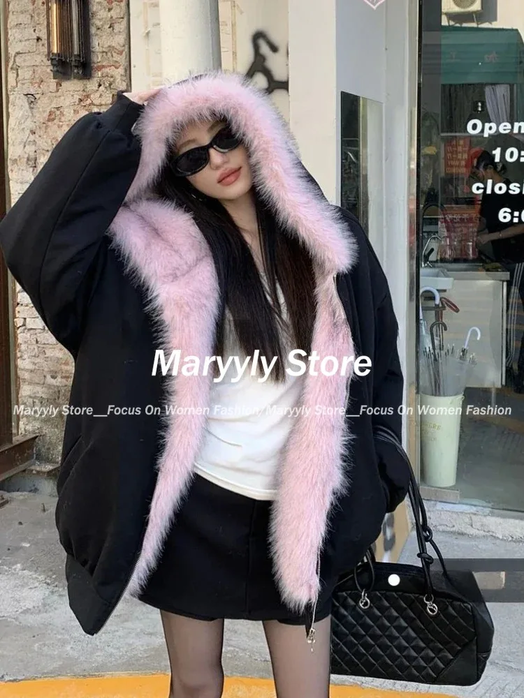 American Vintage Women's Fur P - Korean Street Fashion Female incelemesi ve fiyatı