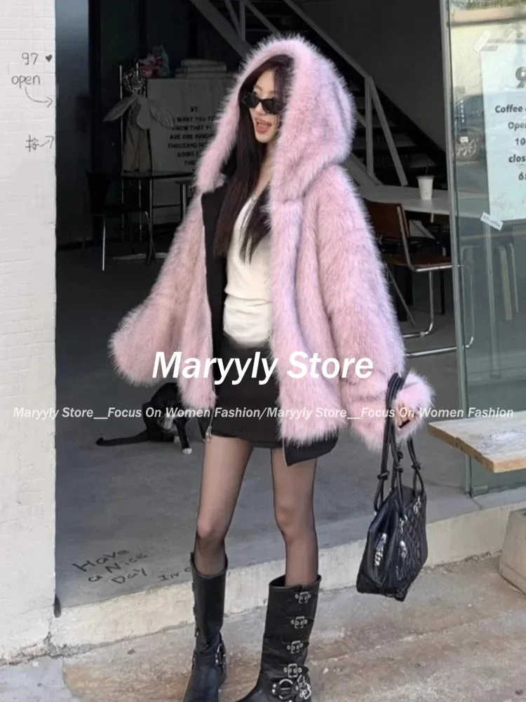 American Vintage Women's Fur P - Korean Street Fashion Female incelemesi ve fiyatı